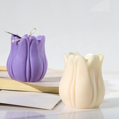 tulipe bougie accueil maison décor art 3d modèle moules fleur 3d print model - Mito3D