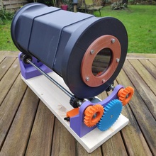 tumbler cyclone rotary case deburring machiine tool police polish removal machine tools 3d print model - Mito3D