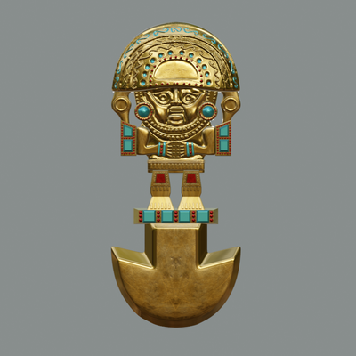 tumi inca arte modelo 3d impressão arqueologia história cultura andino decoração cerimonial peru alta qualidade detalhes educação presente durável 3d print model - Mito3D