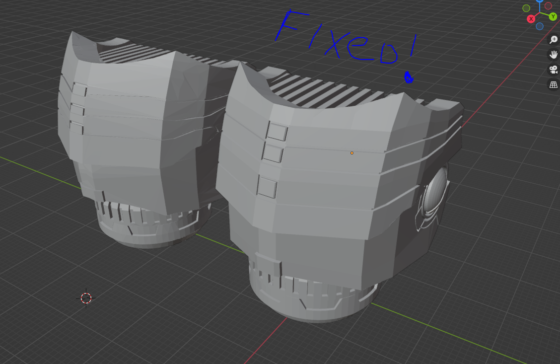 thon mayonnaise réparé cuisses reconstruit épaule réparation tau 3D print model - Mito3D