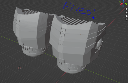 atum maionese reparado coxas reconstruído ombro reparar tau 3d print model - Mito3D