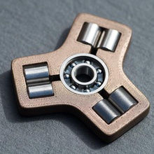 tungsten-bronze fidget spinner game mechanical toys tungsten figdget 3d print model - Mito3D