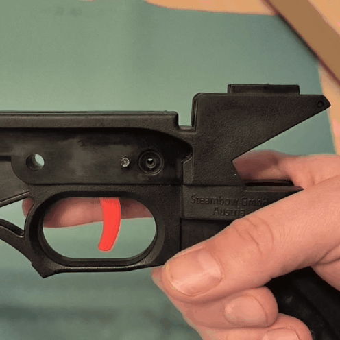 tuning trigger - stinger 2 sliding legolini alligator joerg sprave crossbow repeating magazine 3D print model - Mito3D