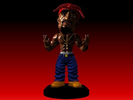 Tupac rap hiphop ikon Funko 3d print model - Mito3D