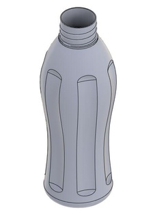 tupperware bottle water 3d print model - Mito3D