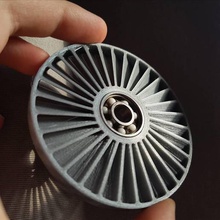 turbine spinner - fixed tool 3d printing turbo toy spinning spin simple propeller prop impeller fully flying fidget blade bearing 608 printed 3d print model - Mito3D