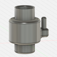 turbo-booster gadget aquarium turbo enhancer hmf Luftbrücke jetlift filtration Garnelen fishtank - Turbolader turboexhauster filter Schwamm-filter 3d print model - Mito3D