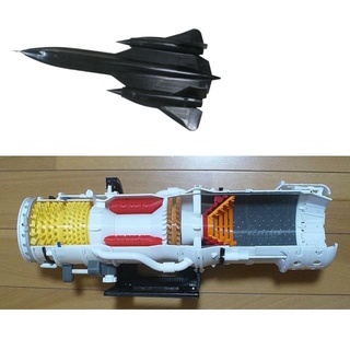 turbo estatorreactor motor mach 3+ jet aeronave turborreactor 1 spool postquemador j58 jt11 sr 71 espiga ramjet derivación 3d print model - Mito3D