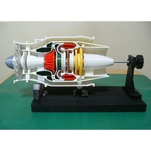 turbofan engine, business aircraft cutaway tool jet-engine 3d print model - Mito3D