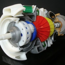 motore a turboelica strumento di un jet turbina 3d print model - Mito3D