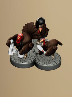 tacchino ciotola d senso gioco dungeon draghi colpi scarabocchi umorismo 3d print model - Mito3D