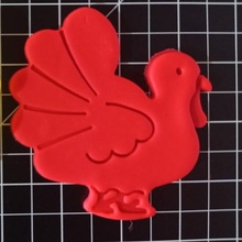 turkey cookie cutter thanksgiving 3d print model - Mito3D