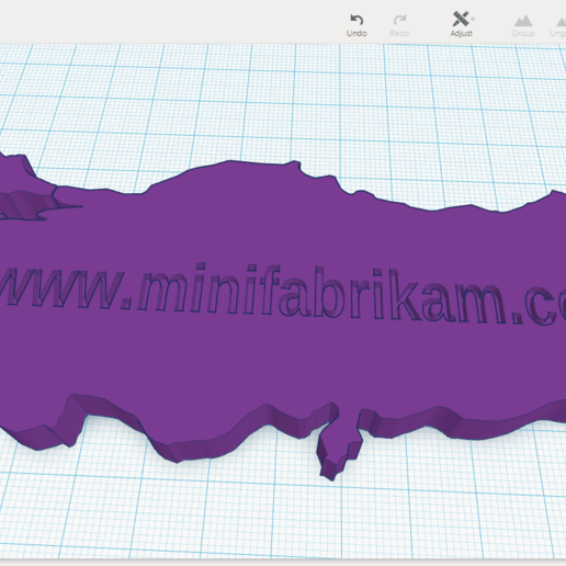 turkey map home decor turkey map 3D print model - Mito3D