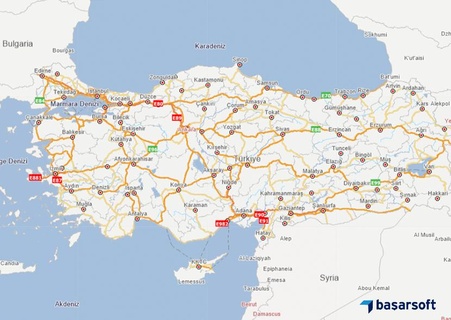 Türkiye harita 3d print model - Mito3D