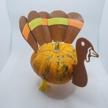tacchino zucca ringraziamento vacanza intaglio decorazione autunno Halloween stagione 3d print model - Mito3D