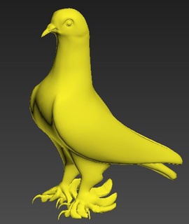turc mardin pigeons 3d modèle Pigeon verre dinde Colombe animal bibelot statue loisir 3d print model - Mito3D