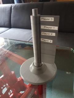 virar iniciativa rastreador interpretação papéis jogos rpg tampo mesa brinquedo acessórios 3d print model - Mito3D