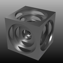turner's machine cube gadget 3d print model - Mito3D