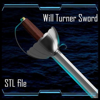 torneiro temor piratas 3 espada réplica 3d print model - Mito3D