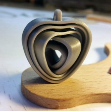 tourner les cœurs tournant à cœur divers bijoux trousseau 3d print model - Mito3D