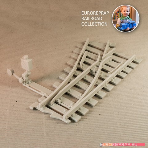 turnout left-hand no7 working point indicator euroreprap railroad system various 3d print toy train printed diesel engine lego gauge track locomotive model scale semaphore 3D print model - Mito3D