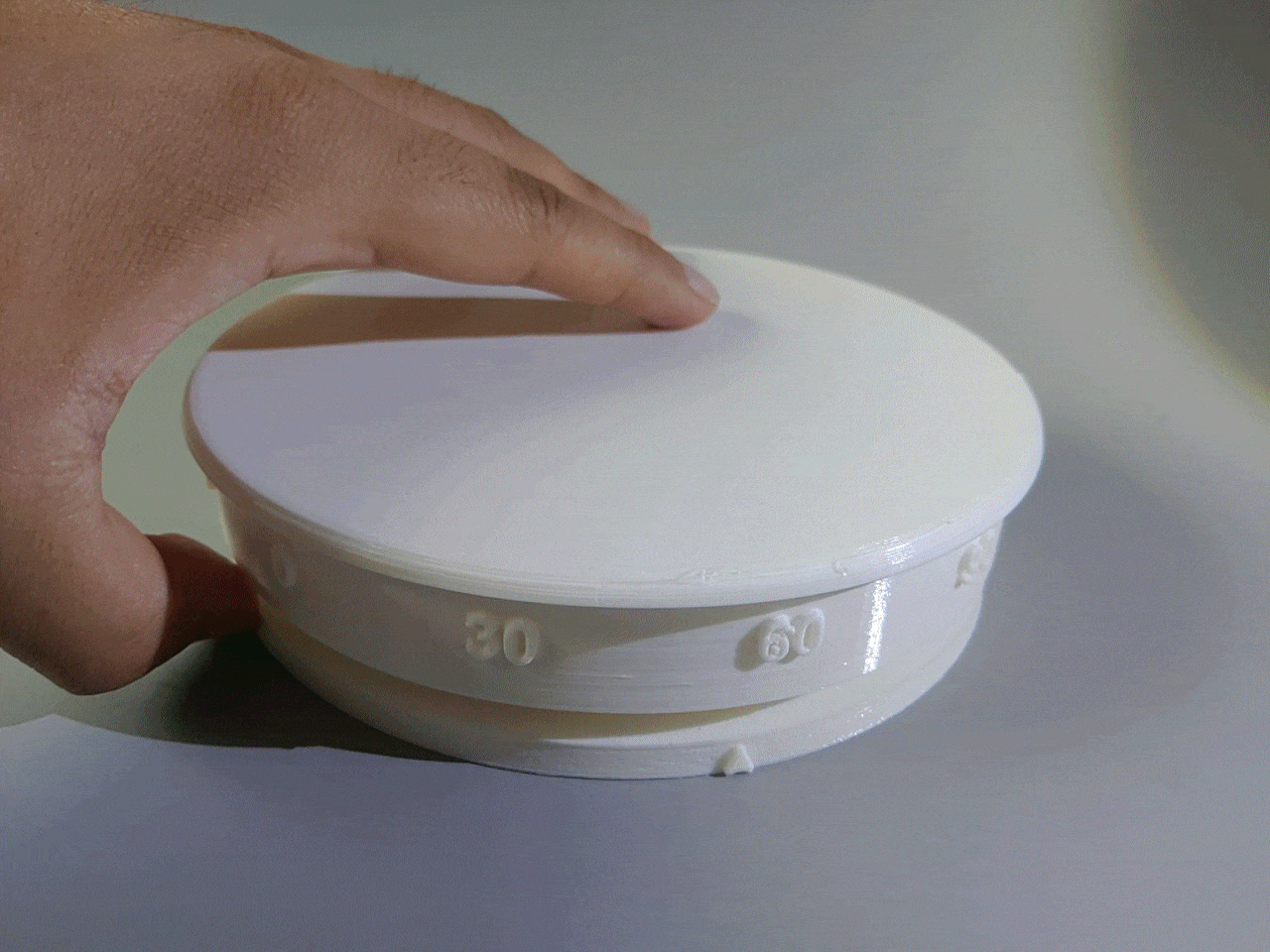 placa giratoria mesa girar giro plataforma 3D print model - Mito3D