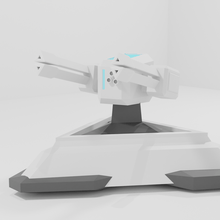 torretta gioco giocattolo pistola anti aria poli robot futuristico arma tecnologia 3d stampa wargaming modello 3d print model - Mito3D