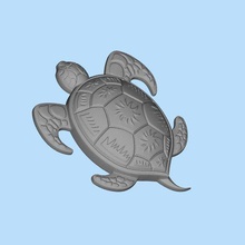 turtle 3 jewelry keychains 3d print model - Mito3D