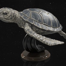 turtle art sculptures natur forest amazon character tropical jungle creature anime animal photorealistic resolution high bumpy cute slow shell reptile ocean tortoise 3d print model - Mito3D