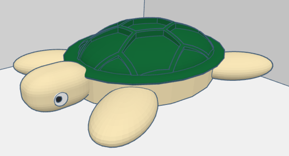 tortue 3d print model - Mito3D