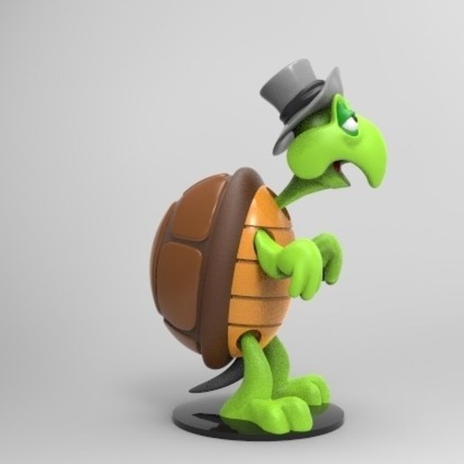 turtle various animated animal warner hat toons character shell armour reptile peresozo 3D print model - Mito3D
