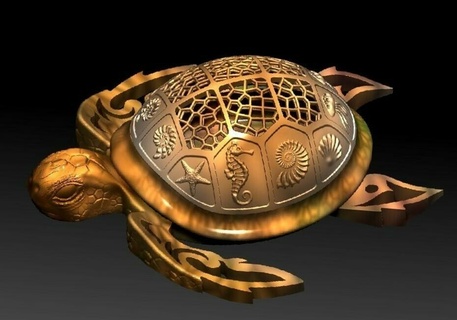 turtle 3d-print model file Jewelry animal jewelry pendant art turtle-3dprint-model-file tortoise turtle-box turtle-chamber 3d print model - Mito3D