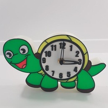 turtle clock ev quarto oda saat kaplumbağa 3d print model - Mito3D