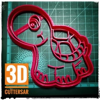 turtle cookie cutter stl fondant cold porcelain 3d print model - Mito3D