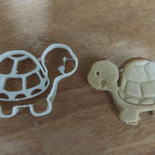 turtle cookie cutter tool tortoise animal cartoon maker kitchen biscut 3d print model - Mito3D