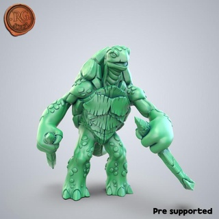 tartaruga pugnali dnd miniatura esploratore rpg rgsculpt incontrare animale dungeon draghi mostro 3d print model - Mito3D