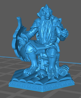turtle folk hermit dnd pathfinder mini person kappa dungeons dragons male old 3d print model - Mito3D