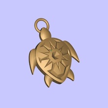 turtle keychain jewelry keychains 3d print model - Mito3D
