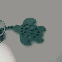 kaplumbağa anahtarlık gadget anahtar yüzük yat Limanı 3d print model - Mito3D