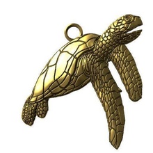 turtle pendant jewelry marine sea ocean fashion animal 3d print model - Mito3D