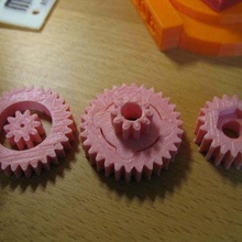 turtle shell racer gears - fixed gear 3d print model - Mito3D
