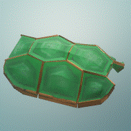 tartaruga conchiglia suddiviso natura cormoflage lucentezza ginocchio cap concetto tema 3d print model - Mito3D