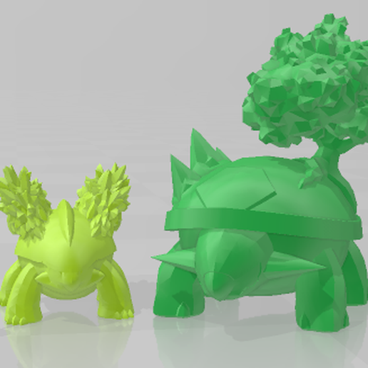turtwig grotle torterra pokemon 3D print model - Mito3D