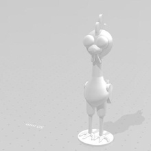 turbulento galinha brinquedos brinquedo animal arte 3d print model - Mito3D