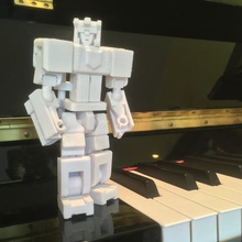 los colmillos 3d imprimibles piano transformador juego de juguete el robot transformadores kit 3d print model - Mito3D