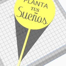 tutor planta maceta Sueños 3d print model - Mito3D
