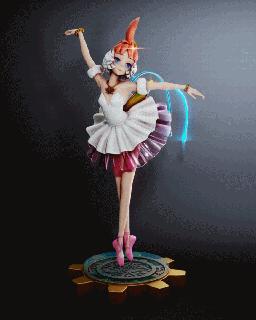 tutu Principessa anime ballerina balletto danser 3d print model - Mito3D