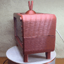 tv alexa echo 5 support base case holder dot steampunk oldschool 3d print model - Mito3D