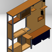 tv biblioteca arquitetura 3d print model - Mito3D