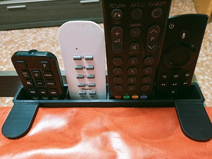 tv remote control holder mantles table organizer solution netflix 3d print model - Mito3D
